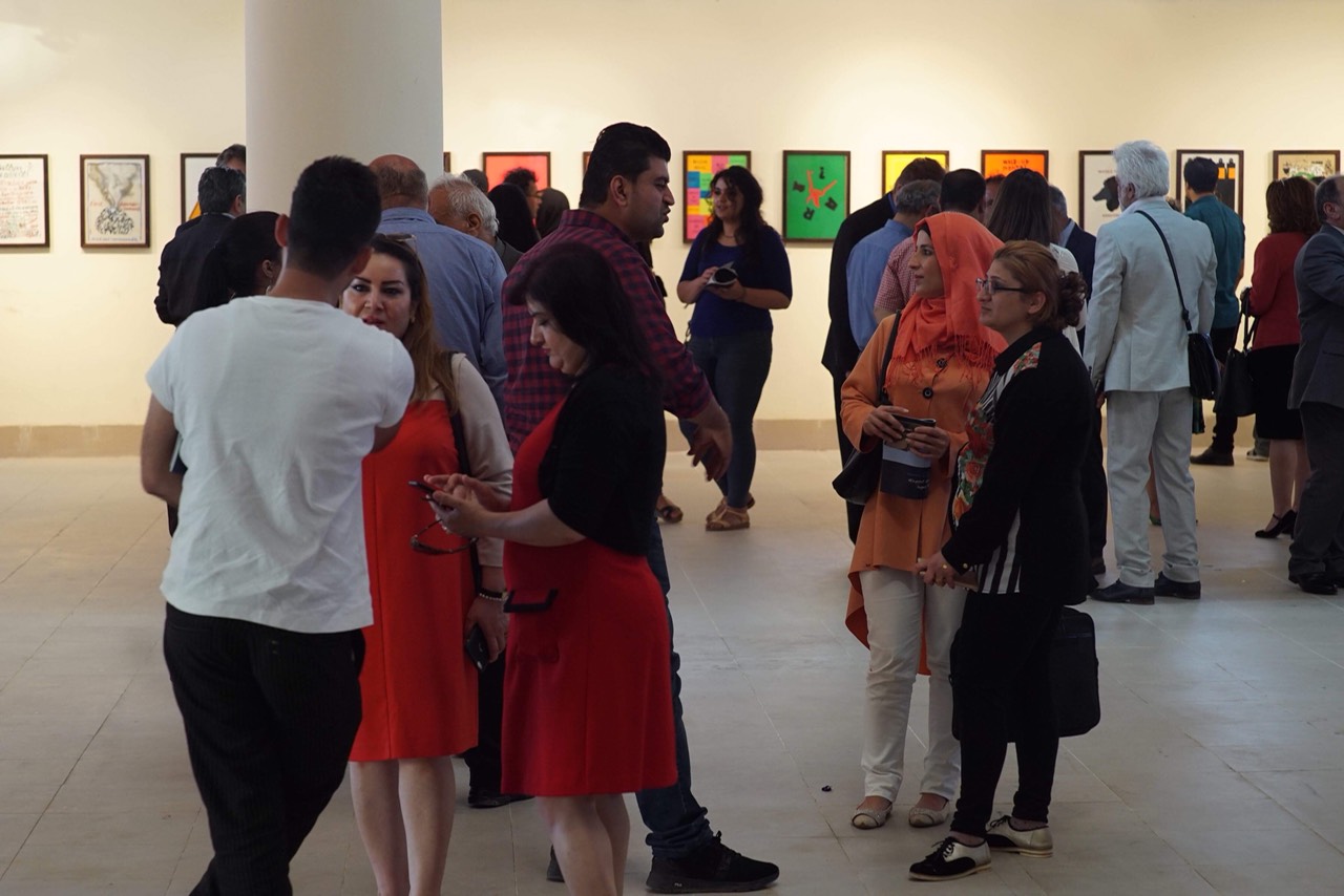 مدينة السليمانية تحتضن اول معرض للفن المعاصر – تصوير: ابراهيم فتاح